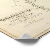 Romeinse muur in Groot-Brittannië Poster (Hoek)