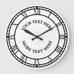  Romeinse Numerieke Sjabloon Grote klok