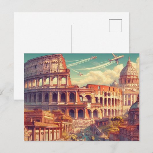 Romeinse pracht: het magnifieke Colosseum Feestdagenkaart (Voorkant / Achterkant)