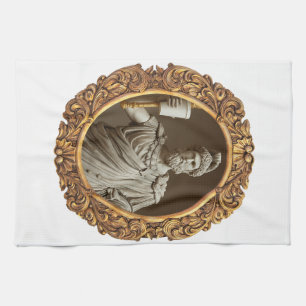 Romeinse Renaissance Keizer Portret met Koffie Theedoek