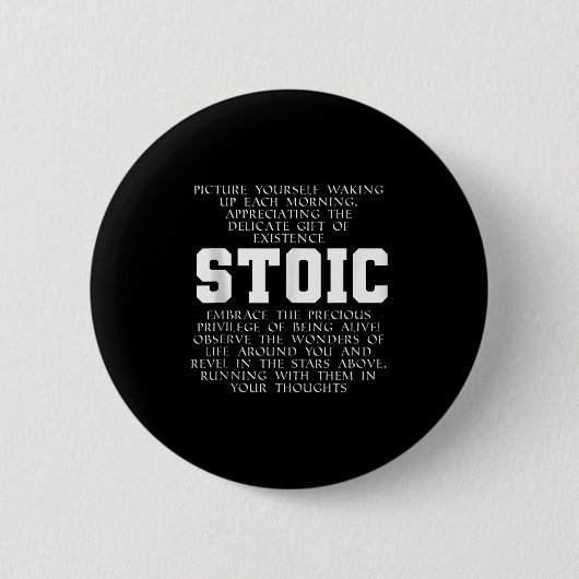 Romeinse Rijk Boek Quote Marcus Aurelius Gratirude Ronde Button 5,7 Cm (Voorkant)