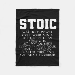 Romeinse Rijk Boek Quote Marcus Aurelius Stoic Pre Fleece Deken