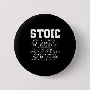 Romeinse Rijk Boek Quote Marcus Aurelius Stoic Tan Ronde Button 5,7 Cm