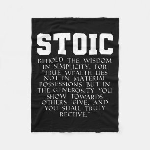 Romeinse Rijk Boek Stoïcijnse Quote Fleece Deken