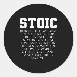 Romeinse Rijk Boek Stoïcijnse Quote Tank Top Ronde Sticker