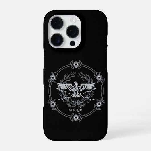 Romeinse Rijk Embleem iPhone Hoesje (Achterkant)