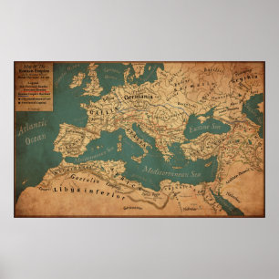 Romeinse Rijk in zijn grootste omvang (herwerken) Poster