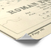  Romeinse Rijk Map 1895 Poster (Hoek)