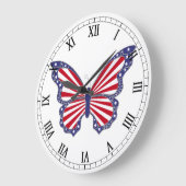 Romeinse rode witte en blauwe vlinder-Nummerklok Grote Klok (Hoek)