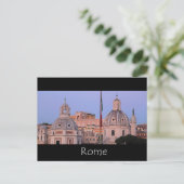 Romeinse skyline bij schemering briefkaart (Staand voorkant)