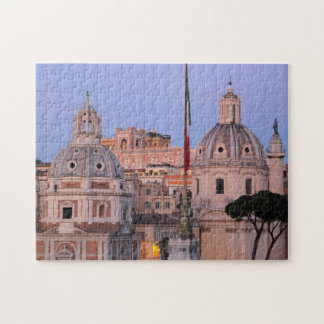 Romeinse skyline tegen zonsondergang legpuzzel
