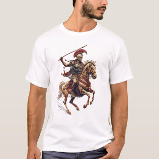 Romeinse soldaat te paard | Illustratie van oude k T-shirt