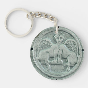 Romeinse soldaat uniform zilvermedallion griffin s sleutelhanger