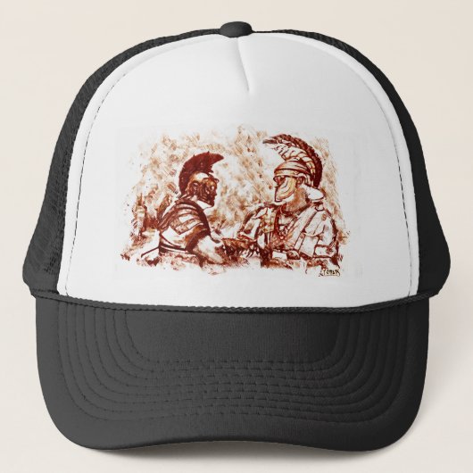 Romeinse soldaten trucker pet (Voorkant)