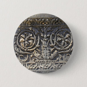 Romeinse steen ronde button 5,7 cm
