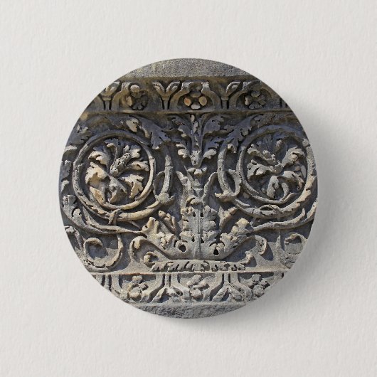 Romeinse steen ronde button 5,7 cm (Voorkant)