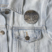 Romeinse steen ronde button 5,7 cm (In situ)