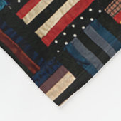 Romeinse strepen fleece deken (Hoek)