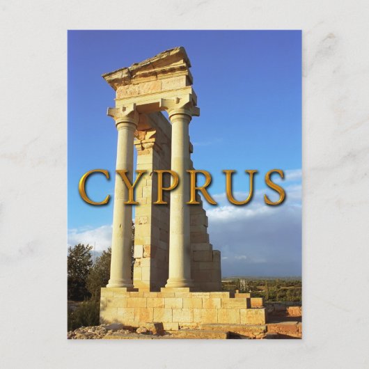 Romeinse tempel van Apollo Cyprus Briefkaart (Voorkant)