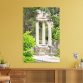 Romeinse tempelruïnes, Frankrijk Canvas Afdruk (Insitu (Woonkamer))