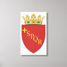 Romeinse wapenstilstand (SPQR) (Rome, Italië) Canvas Afdruk