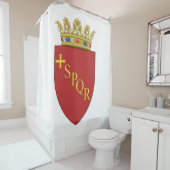 Romeinse wapenstilstand (SPQR) (Rome, Italië) Douchegordijn (In situ)