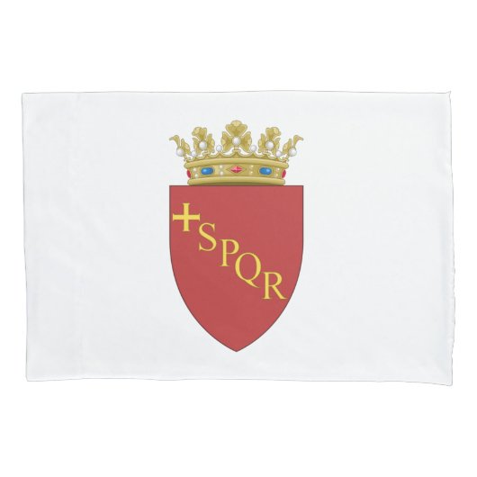 Romeinse wapenstilstand (SPQR) (Rome, Italië) Kussensloop (Voorkant-Links)