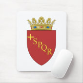 Romeinse wapenstilstand (SPQR) (Rome, Italië) Muismat (Met muis)