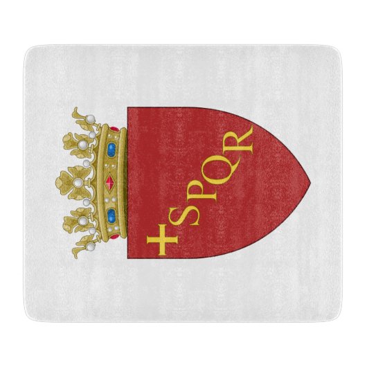 Romeinse wapenstilstand (SPQR) (Rome, Italië) Snijplank (Voorkant)