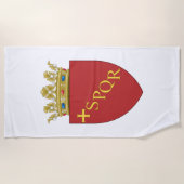 Romeinse wapenstilstand (SPQR) (Rome, Italië) Strandlaken (Voorkant)