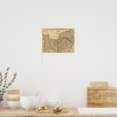 Romeinse wegen en bossen poster (Keuken)