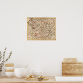Romeinse wegen en kerken poster (Keuken)
