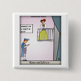 Romeo-and-Juliet-2.0 Vierkante Button 5,1 Cm