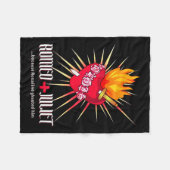 Romeo And Juliet Sacred Heart, Ghosted By Rosaline Fleece Deken (Voorkant (Horizontaal))