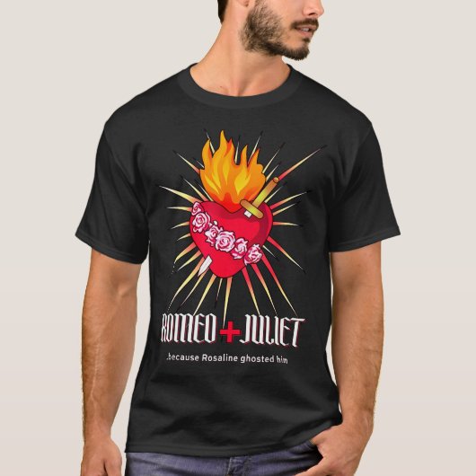 Romeo And Juliet Sacred Heart, Ghosted By Rosaline T-shirt (Voorkant)