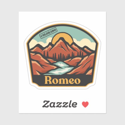 Romeo, Colorado Sticker (Vel)
