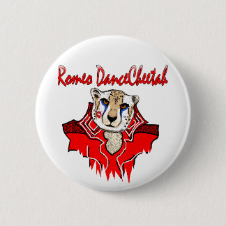 Romeo Dance Cheetah Ronde Button 5,7 Cm