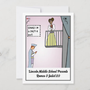 Romeo en Julia 2.0 Flat Holiday Kaart