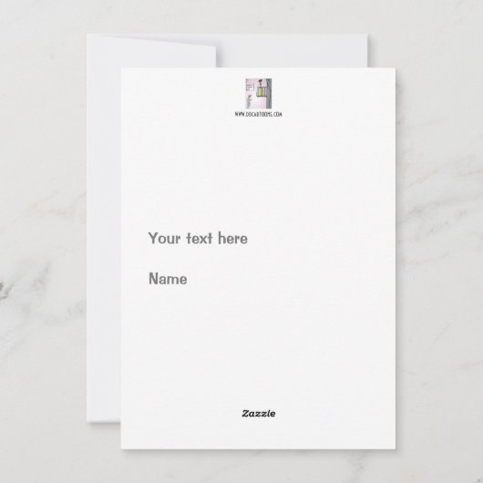 Romeo en Julia 2.0 Flat Holiday Kaart (Achterkant)