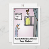 Romeo en Julia 2.0 Flat Holiday Kaart (Voorkant / Achterkant)