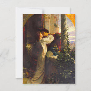 Romeo en Julia, ca. 1884 door Frank Dicksee Briefkaart