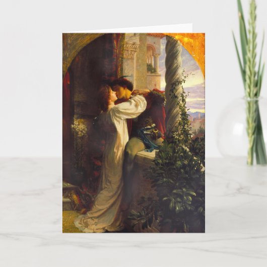 Romeo en Julia, ca. 1884 door Frank Dicksee Kaart (Voorkant)