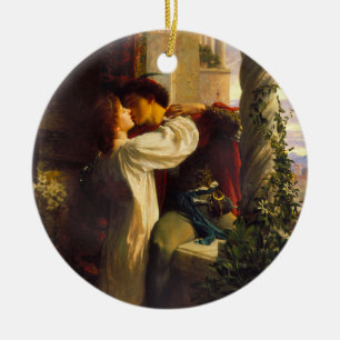Romeo en Julia, ca. 1884 door Frank Dicksee Keramisch Ornament