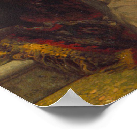 Romeo en Julia, ca. 1884 door Frank Dicksee Poster (Hoek)