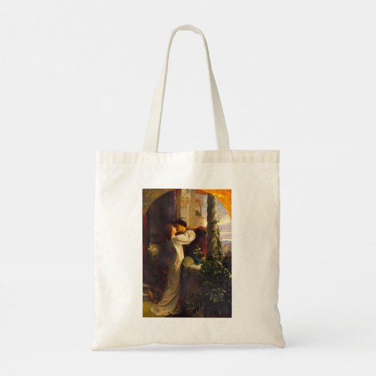 Romeo en Julia, ca. 1884 door Frank Dicksee Tote Bag (Achterkant)