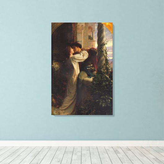 Romeo en Julia (door Frank Dicksee) Canvas Afdruk (Insitu (Houten vloer))