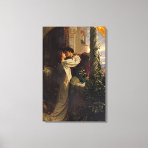 Romeo en Julia (door Frank Dicksee) Canvas Afdruk