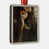 Romeo en Julia (door Frank Dicksee) Metalen Ornament (Rechts)