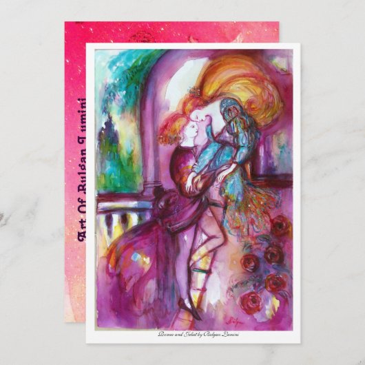 Romeo en Julia Kaart (Voorkant / Achterkant)