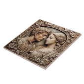 Romeo en Julia - Kunst en ambachten Keramische Teg Tegeltje (Zijkant)